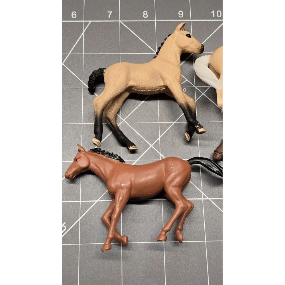 Schleich Breyer New-Ray Horse Figurine Lot of 5 Foals and Adults Mixed Breeds